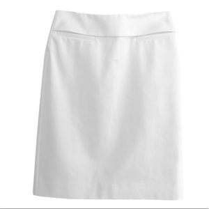 Tory Burch White Pencil Skirt